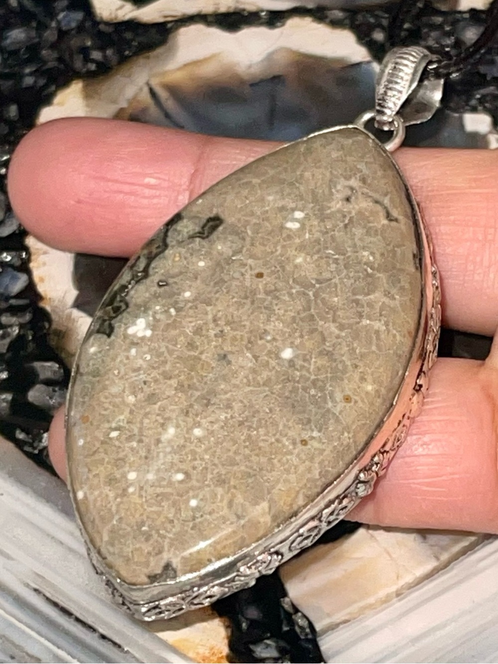 Large Ocean Jasper Pendant 3”